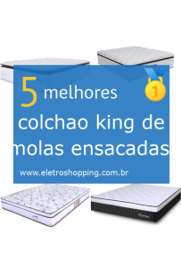 Colchões king de molas ensacadas