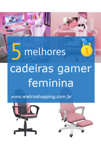 cadeiras gamer femininas