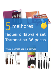 Melhores faqueiros flatware set Tramontina 36 pecas