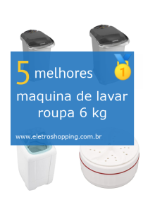 máquinas de lavar roupa 6 kg