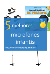 microfones infantis