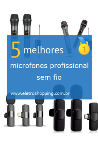 microfones profissional sem fio