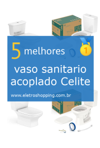 vasos sanitários acoplados Celite